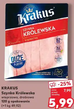 Kaufland Krakus Szynka Królewska wieprzowa, drobiowa oferta