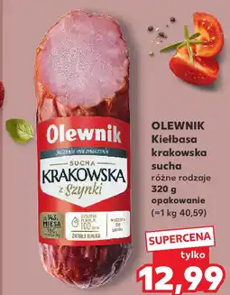 Kaufland Olewnik Kiełbasa krakowska sucha różne rodzaje oferta