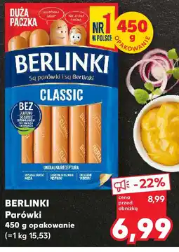 Kaufland Berlinki Parówki Classic oferta