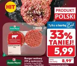 Kaufland Burger wołowy 220 g opakowanie oferta
