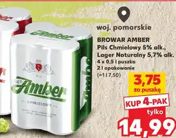 Kaufland Piwo Pils Chmielowy, Lager Naturalny Browar Amber oferta