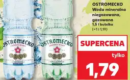 Kaufland Woda mineralna Ostromecko niegazowana, gazowana oferta
