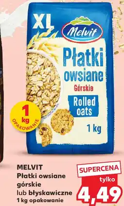 Kaufland Melvit Płatki owsiane górskie lub błyskawiczne oferta