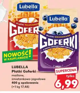 Kaufland Lubella Płatki Goferki maślane, śmietankowo-jagodowe oferta