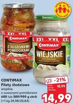 Kaufland Contimax Filety śledziowe wiejskie, z suszonymi pomidorami oferta