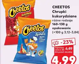 Kaufland Cheetos Chrupki kukurydziane różne rodzaje oferta