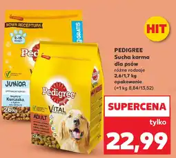 Kaufland PEDIGREE Sucha karma dla psów różne rodzaje 2,6/1,7 kg opakowanie oferta
