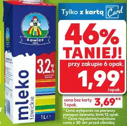 Kaufland Łowicz Mleko łowickie UHT 3,2% tł oferta