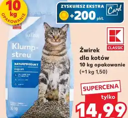 Kaufland CLASSIC Żwirek dla kotów 10 kg opakowanie oferta