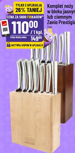 Polomarket Komplet noży w bloku Zavio Prestigio oferta