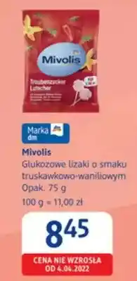 dm drogerie markt Glukozowe lizaki o smaku truskawkowo-waniliowym oferta
