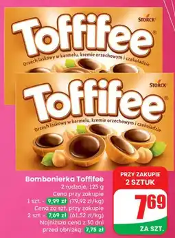 Dino Bombonierka Toffifee orzech laskowy w karmelu, kremie orzechowym i czekoladzie oferta