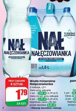 Dino Woda mineralna Nałęczowianka 2 rodzaje oferta
