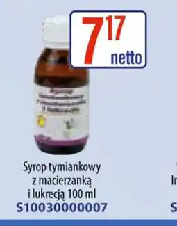 AT Syrop tymiankowy z macierzanką oferta