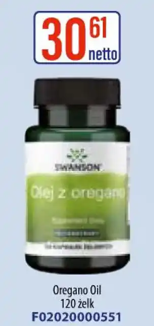 AT Swanson Olej z oregano oferta