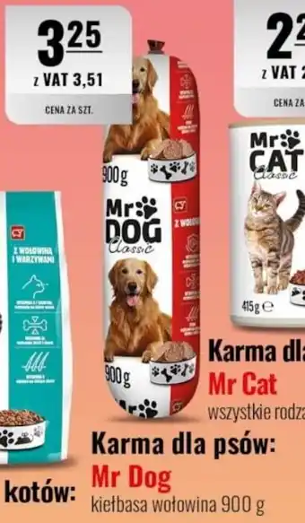 Eurocash Karma dla psów: Mr Dog kiełbasa wołowina oferta