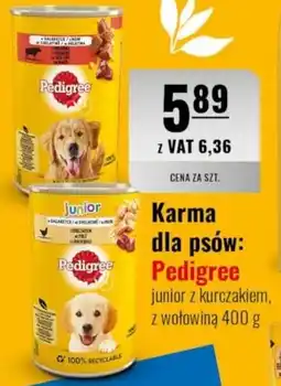 Eurocash Karma dla psów: Pedigree junior z kurczakiem, z wołowiną oferta