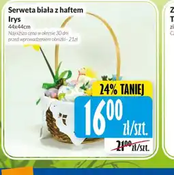 Hala Wola Serweta biała z haftem Irys oferta