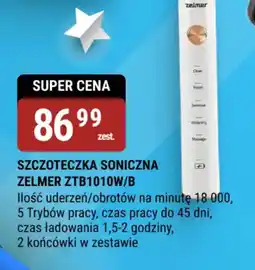 bi1 Szczoteczka soniczna Zelmer ZTB1010W/B oferta