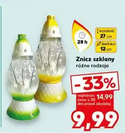 Kaufland Znicz szklany oferta