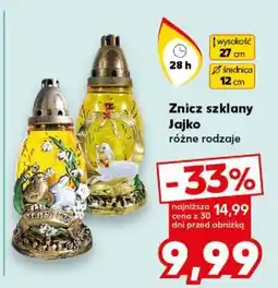 Kaufland Znicz szklany Jajko oferta