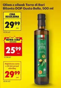 Biedronka Oliwa z oliwek Terra di Bari Bitonto DOP Gusto Bello, 500 ml oferta