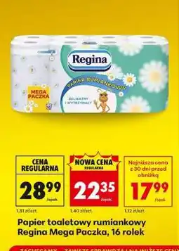 Biedronka Papier toaletowy rumiankowy Regina Mega Paczka , 16 rolek oferta
