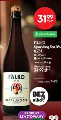 Żabka Wino Sparkling Tea 0% półwytrawne bezalkoholowe oferta