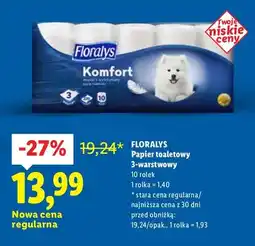 Lidl Papier toaletowy 3-warstwowy, 10 rolek oferta