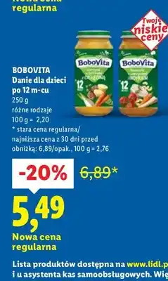 Lidl Danie dla dzieci po 12 m-cu różne rodzaje oferta