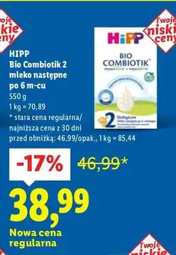 Lidl Mleko następne Bio Combiotik 2 po 6 m-cu oferta