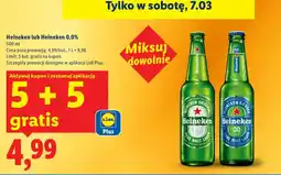 Lidl Piwo Heineken lub Heineken 0,0% oferta