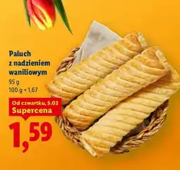 Lidl Paluch z nadzieniem waniliowym oferta