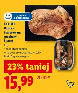Lidl Kaczka faszerowana grzybami i kaszą oferta