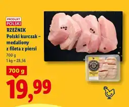 Lidl Polski kurczak - medaliony z fileta z piersi oferta