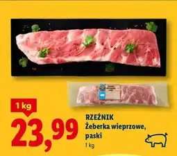 Lidl Żeberka wieprzowe, paski oferta