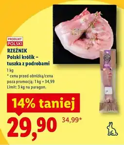 Lidl Polski królik - tuszka z podrobami oferta