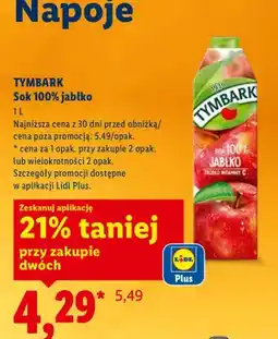 Lidl Sok 100% jabłko oferta