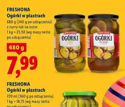 Lidl Ogórki w plastrach z curry lub na ostro oferta