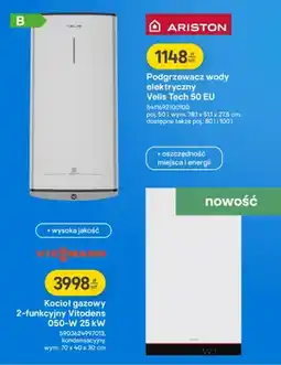 Castorama Podgrzewacz wody elektryczny Velis Tech 50 EU oferta