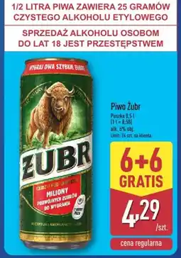 ALDI Piwo żubr puszka oferta