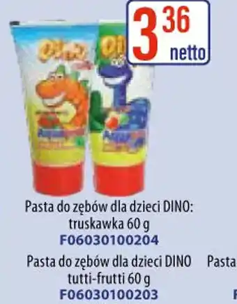 AT Pasta do zębów dla dzieci DINO oferta
