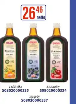 AT Sok z rokitnika/jagody/żurawiny oferta