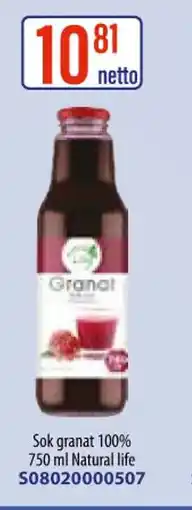AT Natural life Sok granat 100% oferta