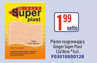AT Plaster rozgrzewający Ginger Super Plast oferta