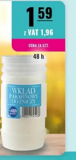 Eurocash Wkład parafinowy: do zniczy oferta