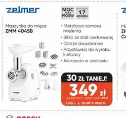 Max Elektro Maszynka do mięsa Zelmer ZMM 4045B oferta