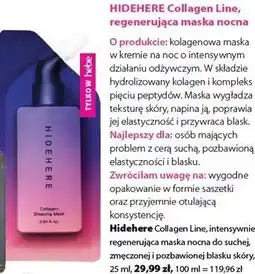 Hebe HIDEHERE Collagen Line, regenerująca maska nocna oferta