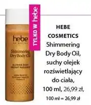 Hebe HEBE COSMETICS Shimmering Dry Body Oil, suchy olejek rozświetlający do ciała oferta