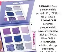 Hebe COLOR CARE Very Peri, paleta cieni do powiek wegańska oferta